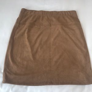 Faux suede skirt